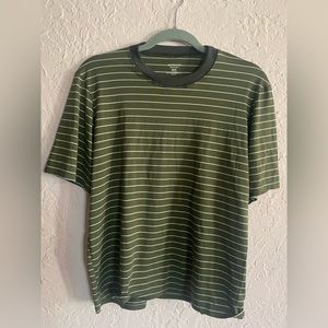 SOLD - Patagonia Capilene Active Ringer Green Stripe Tee